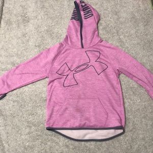 under armor purple and grey hoodie size L